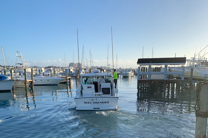 4 hours 38ft Reel Dreams Private Charter in Nassau - A private Nassau boat day with no fixed script