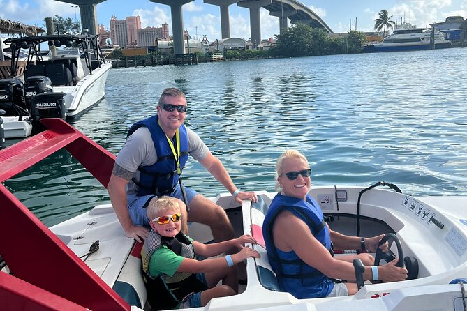Atlantis Bridge Speed Boat Adventure - Taking the wheel near Atlantis Bridge