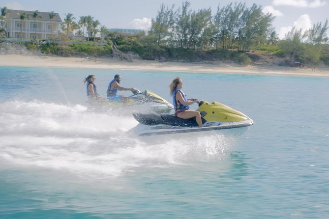 Bahamas Cabbage Beach Jet Ski Adventure - Riding a WaveRunner off Paradise Island