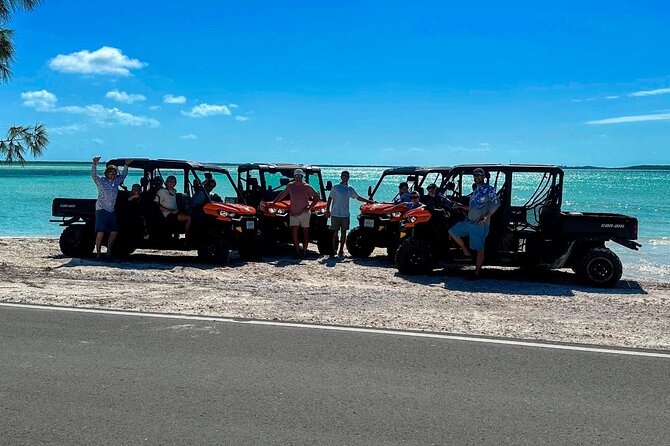 Exuma,Bahamas: 6 Seater Buggy/Jeep Rental with Bluetooth speakers - Starting at Exuma Yacht Club in George Town