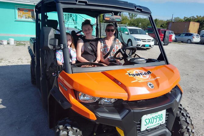Exuma,Bahamas: 6 Seater Buggy/Jeep Rental with Bluetooth speakers - How the route works without a guide