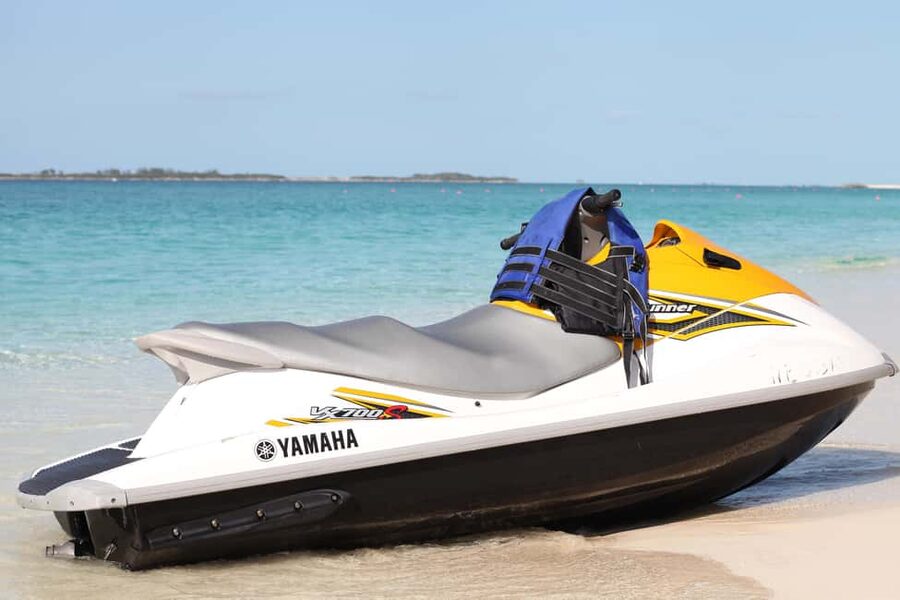 Half Hour Jet Ski Adventure - Riding a wave runner at Cabbage Beach