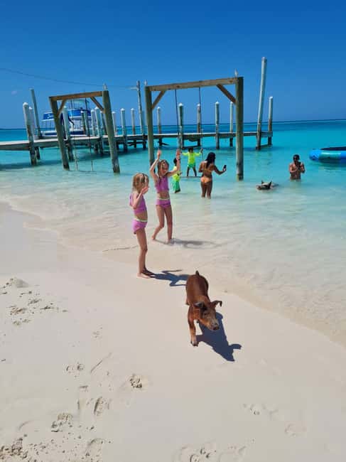 Nassau ATV & Swimming Pigs Tour - The boat ride to the private island