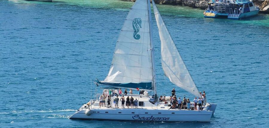 Nassau: Catamaran Sail and Snorkel Tour - A Nassau catamaran trip with two very different moods