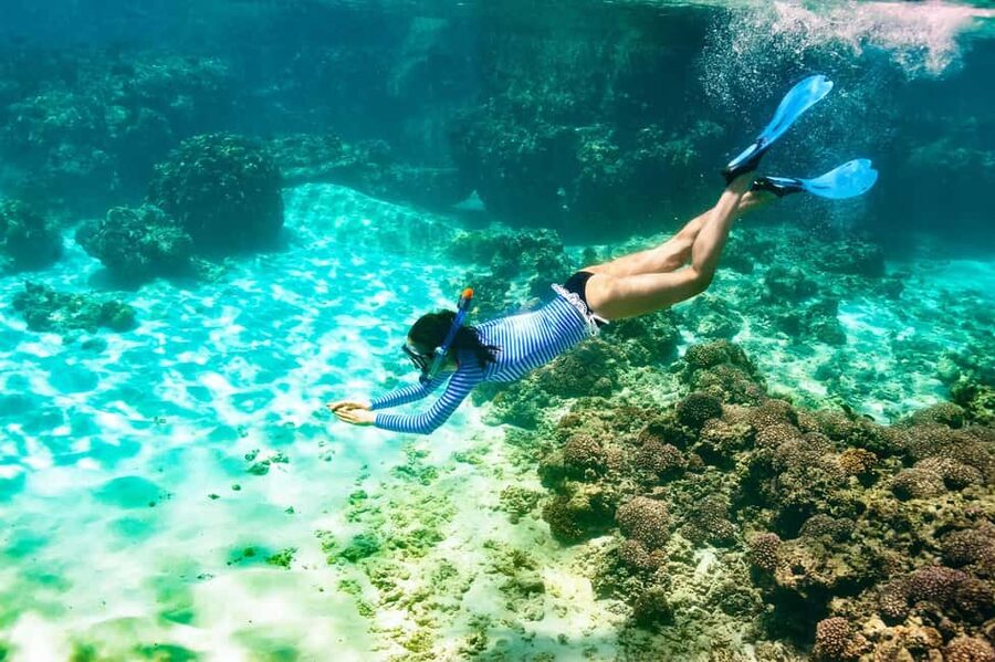 Nassau: Catamaran Sail and Snorkel Tour - The reef stop near Athol Island or Spruce Cay