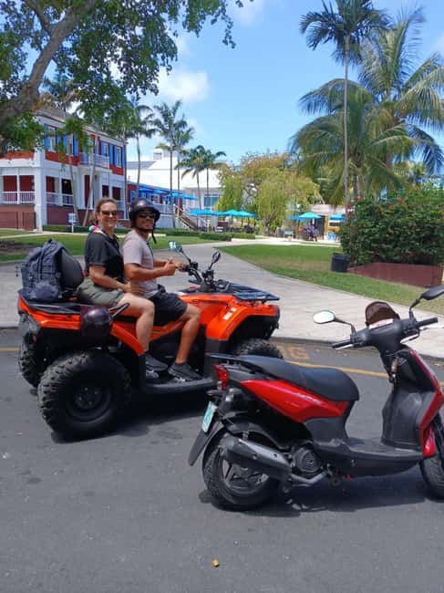 Nassau: Guided Scooter/ATV Rental or Tour w/Beach Day Bundle - Art, rum cake, chocolate, and local tasting stops