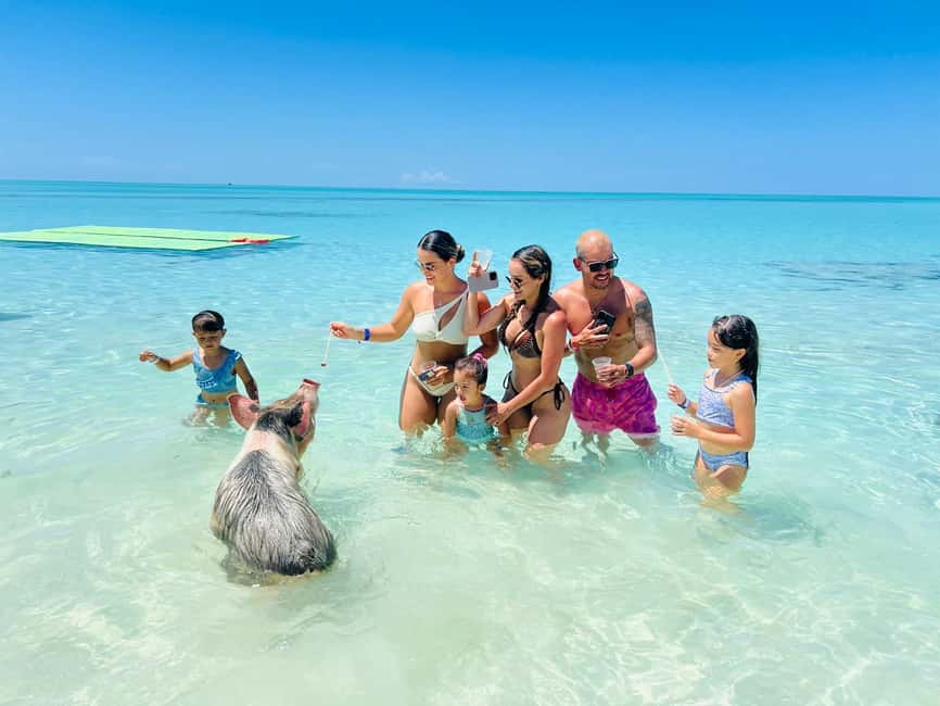 Nassau: Half-Day Swimming Pigs, Reef Snorkel & Beach Club - The powerboat ride to Athol Island