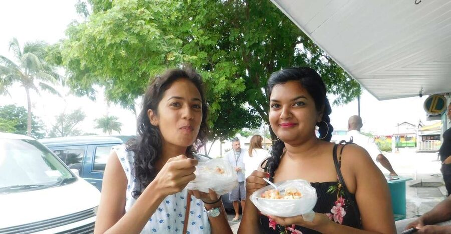 Nassau: Sip, Sample & See, Food & History Bus Tour - Fresh conch salad near Nassau’s fish market