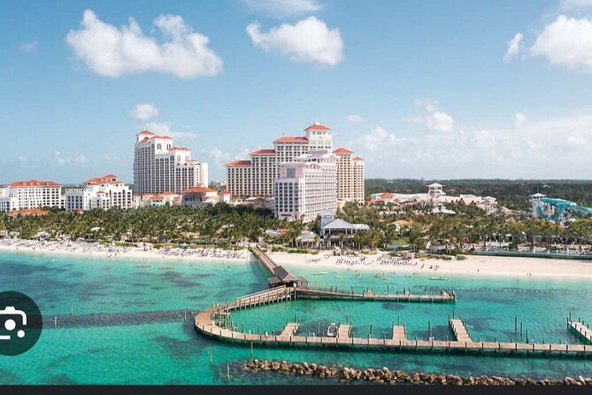 Private Transport to Airport, Hotel, Port in Nassau Bahamas - Fish Fry and the approach to Paradise Island Bridge