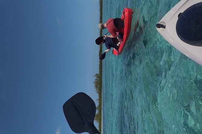 Sweetings Cay Mangrove Kayaking and Turtles - Crossing to Sweetings Cay by small boat