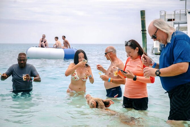 Swimming Pigs Of Rose Island Water Taxi Nassau Bahamas - Arriving at Rose Island